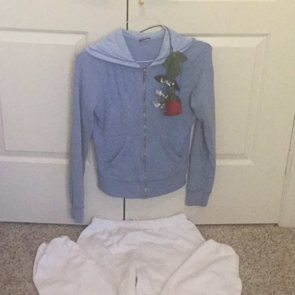 Zipper front sweatshirt